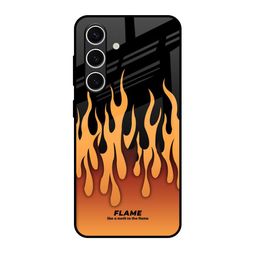 QRIOH Fire Flame Printed Samsung Galaxy S24 FE 5G Back Case Mobile Accessories-image-52
