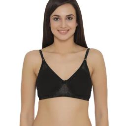 Clovia Black Non-Wired Non-Padded Full Coverage Bra-image-47