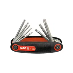 Yato YT-58832 Folding Torx Tamper proof Key 9Pcs Set Professional Hex Key Set Hex Key Wrench Set-1