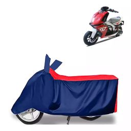 Auto Pearl Polyester Two Wheeler Cover for Hero Electric Creon (Red Blue)-image-26