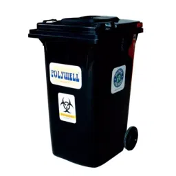 Polywell 240 L Regular Wheeled Dustbin Black, PW240R-image-8