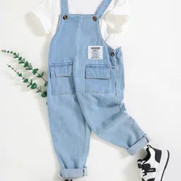INCLUD Boys T-shirt with Denim Dungaree-63