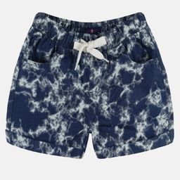 Kiddopanti  Tie & Dye Rolled Up Hot Shorts - Blue-image-84