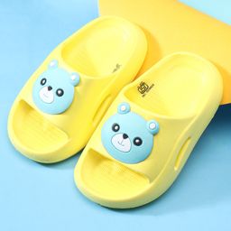 Babyoye Slip on Clogs Bear Applique - Yellow-picture-22