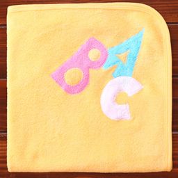 Child World Terry Knit Hand & Face Towels Letter Embroidery L 84 x B 55 cm - Golden-image-112