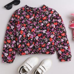 Taffykids Full Sleeves Floral Printed Top - Multi Colour-image-44