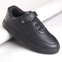 Pine Kids School Shoes with Velcro Closure - Black-picture-13