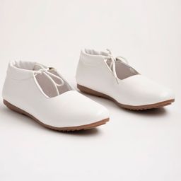 Shoetopia Solid Sandals - White-image-2