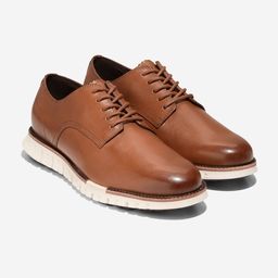 Cole Haan Men ZEROGRAND REMASTERED PLAIN TOE Brown Derby Shoes-image-18