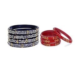 SOMIL Set of 20 Blue Alloy Bangles-image-75