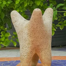 Swadeh Brown Clay Starfish Planter Pot-image-58
