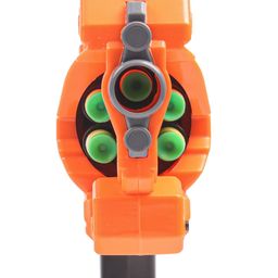 Play Nation High Performance Dart Gun with 6 Rotating Drum with 10 Soft Darts Bullets - Orange image 4