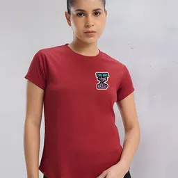 TRENDSATTIRE Biker Printed Round Neck Regular Fit T-shirt-image-91