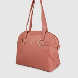 Baggit Red Solid Structured Shoulder Bag image 4
