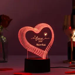 I Love You Personalized Multicolour LED Lamp-image-27