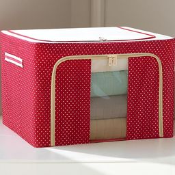 IVAZA Red Fabric Multi-Utility Wardrobe Organisers-picture-24