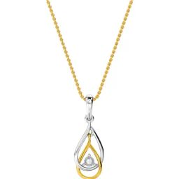 Kisna Diamond & Gold Jewellery 14k Diamond Loop Pendant-picture-39