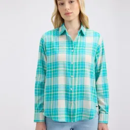 Pepe Jeans Green Check Full Sleeve Shirt-image-25
