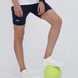 Dida Navy Polyster Skinny Fit Solid Compression Shorts image 4