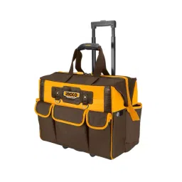 Ingco 45 x 28 x 36 cm Industrial Rolling Rigid Tool Bag Organizer Box, HRRTB2015-43