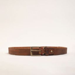 THE BEAR HOUSE Men Striped Leather Belt-image-97