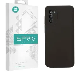 Sprig Liquid Silicone Back Cover for Motorola G82 5G (Grey)-image-0