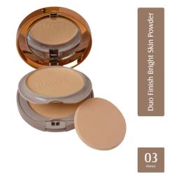 Glam21 Duo Finish Bright Skin Compact Powder 03 Honey - 24 gm-42