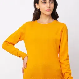 Globus Yellow Full Sleeves Sweater-10