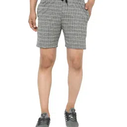 Vimal Jonney Grey Cotton Shorts-image-20