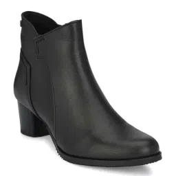 Delize Women's Black Casual Booties-image-76