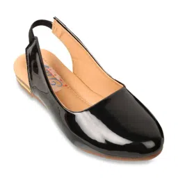 Tiny Bugs Kid's Black Sling Back Sandals-image-16