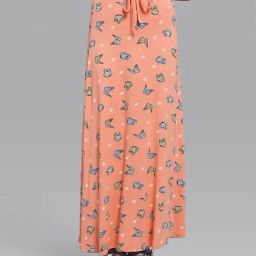 Beverly Hills Polo Club Kids Coral Printed Skirt-image-38