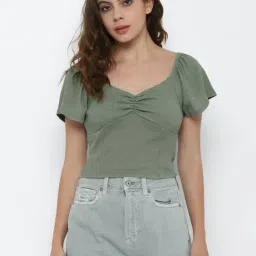 American Eagle Outfitters Green Striped Top-picture-29