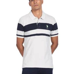 U.S. Polo Assn. Off White Polo T-Shirt-image-42