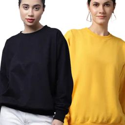 Vimal Jonney Navy & Yellow Fleece Pullover - Pack of 2-image-85