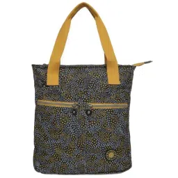 Baomi Black & Yellow Printed Medium Tote Handbag-image-21