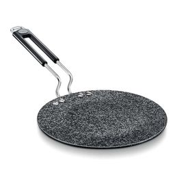 Prestige Black Hard Anodised 24.5 cm Non-Stick 6-Layer Concave Tawa-17