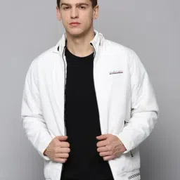 SHOW OFF White Regular Fit Jacket-29