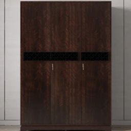 Durian Madeline Omaha Cherry Brown Engineered Wood 3 Door Wardrobe-image-55