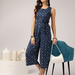 Anouk Women Printed Sleeveless Basic Jumpsuit-image-37