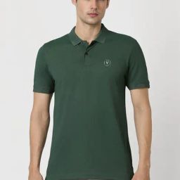 Van Heusen Green Regular Fit Polo T-Shirt-image-96