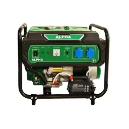 ALPHA Portable Petrol Generator 3KVA Recoil and Electric Start 15 L Tank Capacity-picture-1