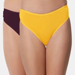Bleeding Heart Yellow & Wine Thongs - Pack Of 2-image-81