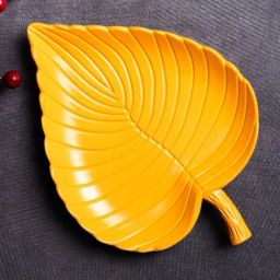 S. G. Home Narangi Leaf Platter (Set of 2)-image-37