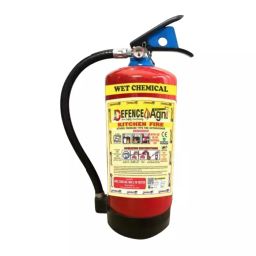 Defence Agni 9 Kg Fire Extinguisher Kitchen Type Wet Chemical Squeeze Grip Mild Steel Body Red-image-14