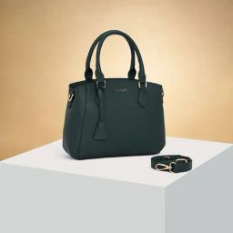 Forever Glam by Pantaloons Forest Green Solid Handbag-image-56
