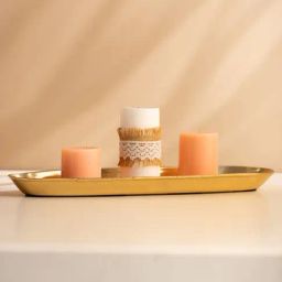 S. G. Home Long Metal Platter-image-7