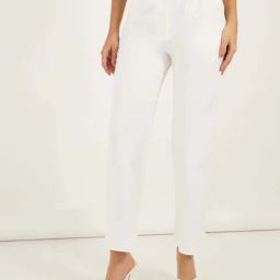 Styli White Plain Trouser-picture-31