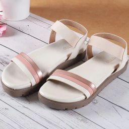 Metro Women's Beige Sling Back Sandals-image-66