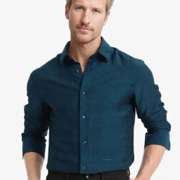 Rare Rabbit Teal Regular Fit Checks Shirt-image-57